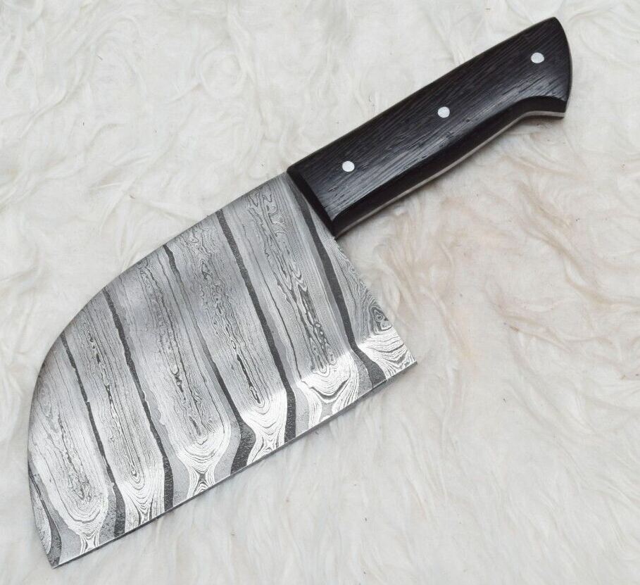 CUSTOM HANDMADE DAMASCUS STEEL HUNTING HAND FORGED CHOPER KNIFE# H-1148