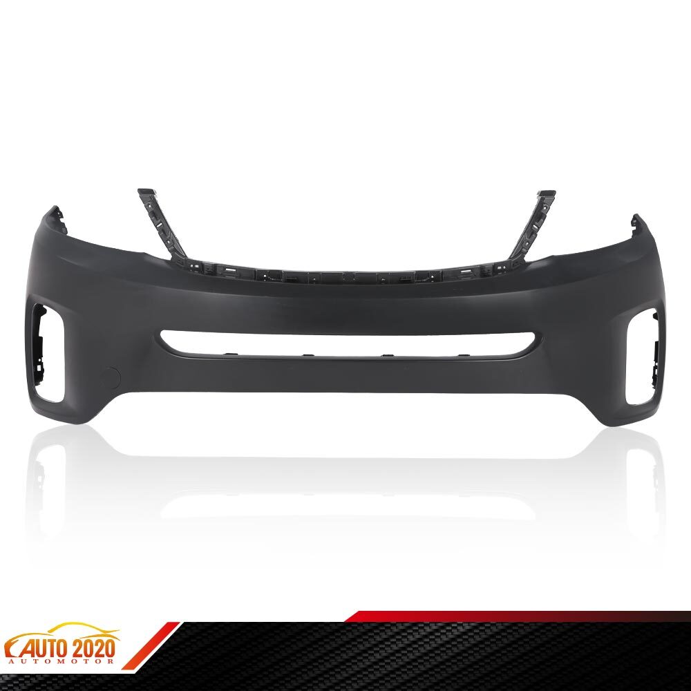 Primered Front Upper Bumper Cover Replacement New BK Fit For 2014-15 Kia Sorento