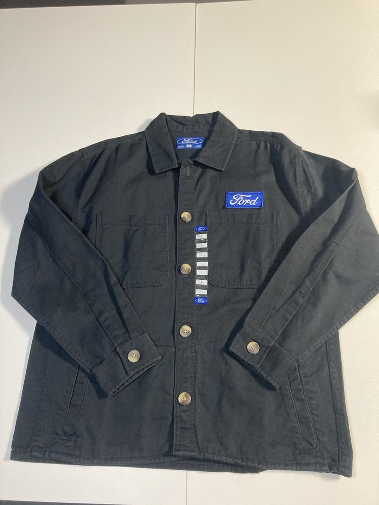 Ford Motors Mechanic Style Canvas Twill Chore Coat Work Jacket Men’s Size Large