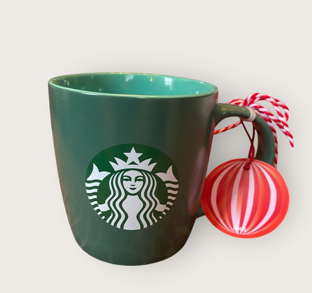 Starbucks Mug Tea Coffee Cup Holiday 2024 Green Christmas Mug 11floz NEW
