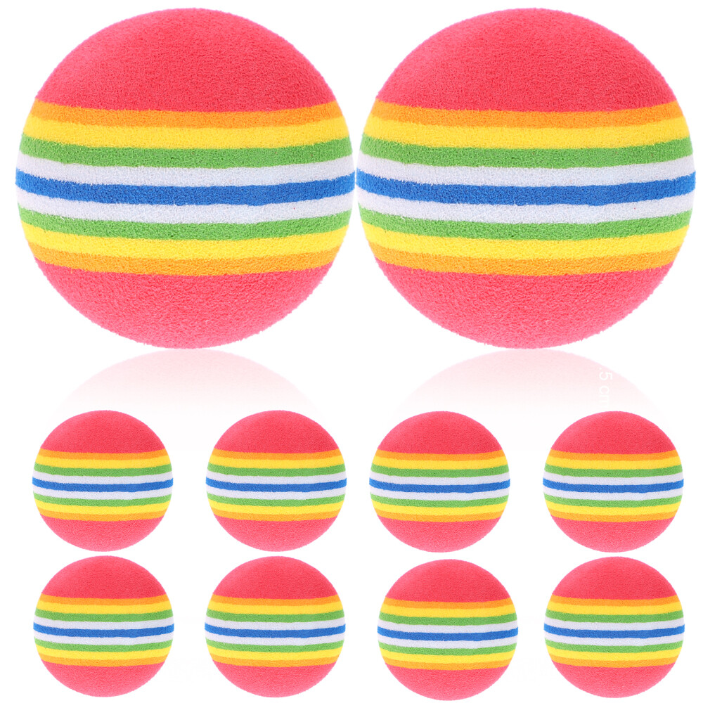 8 Pcs Pet Plaything Dog Toy Balls Dog Chew Toys Rubber Bouncy Balls