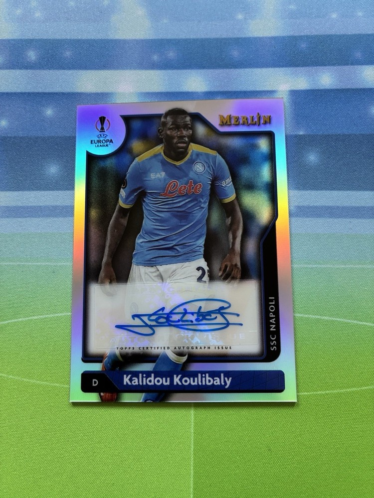 2021-22 Topps Merlin Chrome UCL Auto Kalidou Koulibaly Napoli