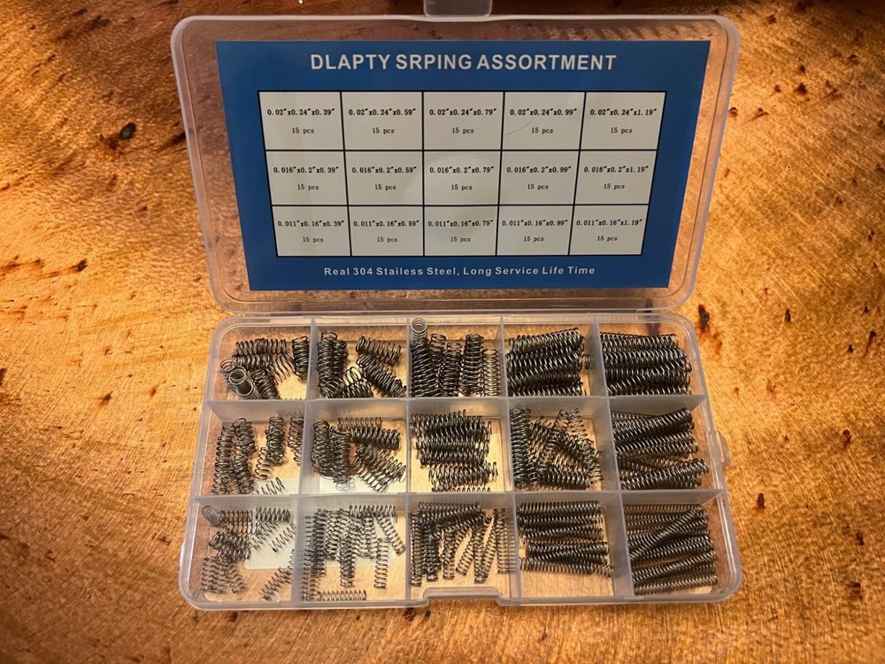 Small Compression Spring Kit Assortment Mechanical Steel Detent Springs Set