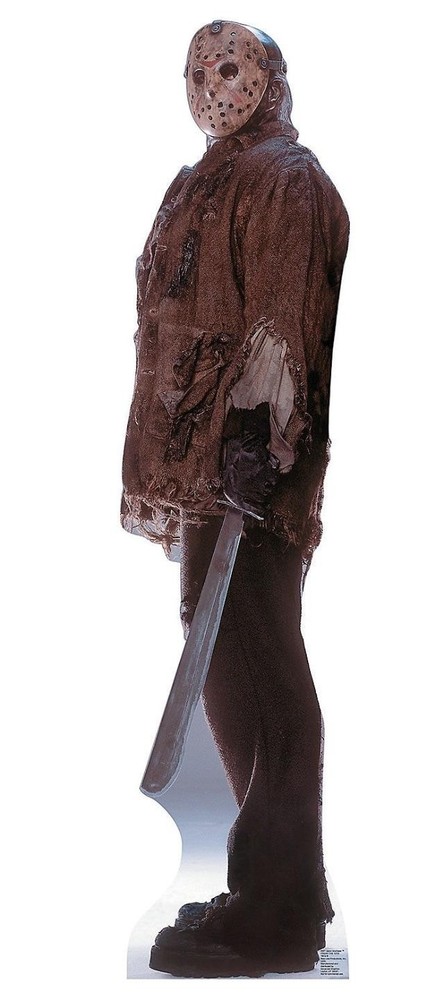 Photo-Realistic Friday 13th Jason 6-Ft Cardboard Stand-Up Halloween Decor  #442