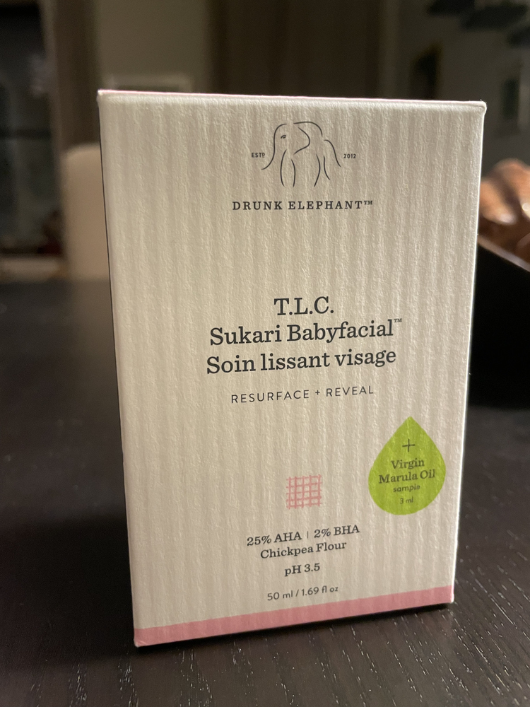 Drunk Elephant T.L.C. Sukari Babyfacial Cream 1.69 Oz 50ml Exfoliating Treatment