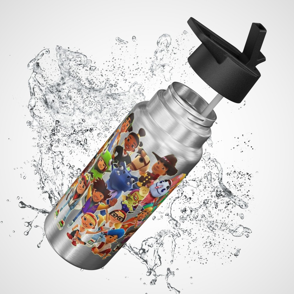 Subway Surfers in Stainless Steel Water Bottle, Standard Lid