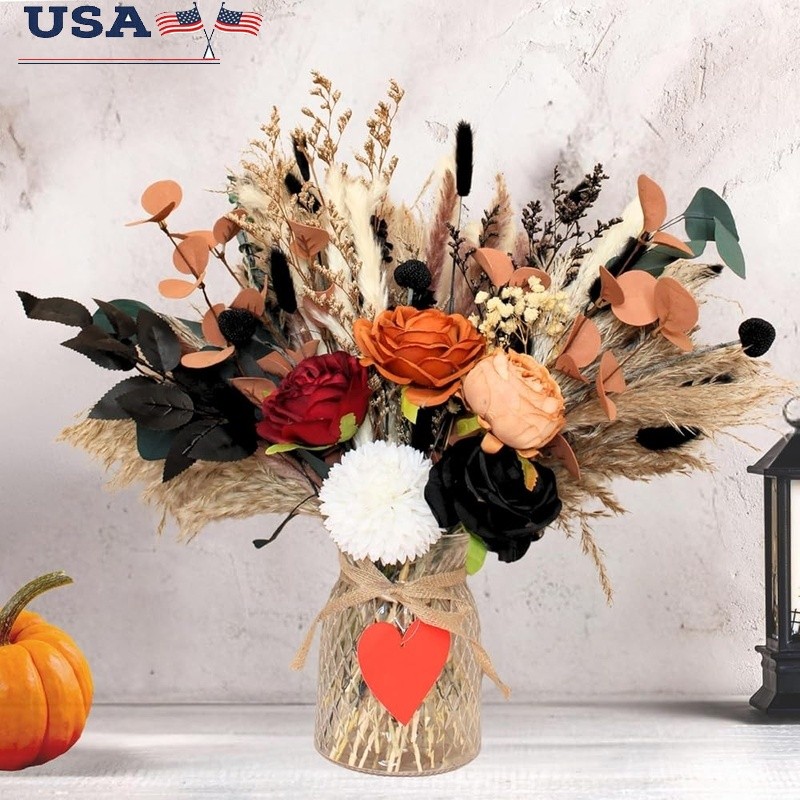Fall Centerpiece Flower Arrangements Rustic Table Decor Thanksgiving Christmas