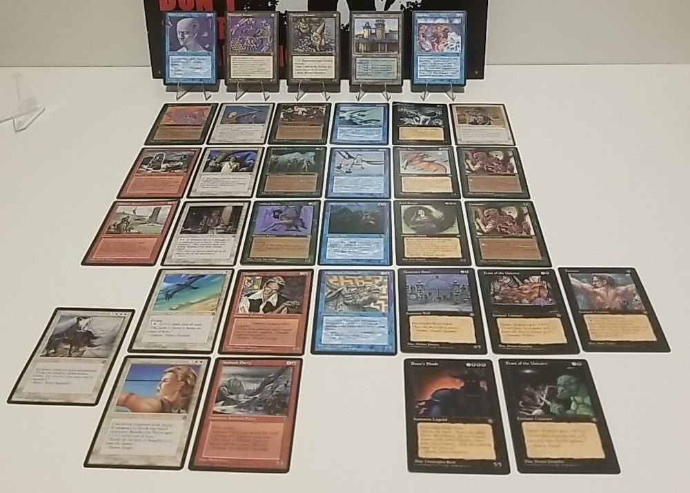 1995 Magic the Gathering MTG Lot Of 34 Vintage Trading Cards - Homelands WOTC