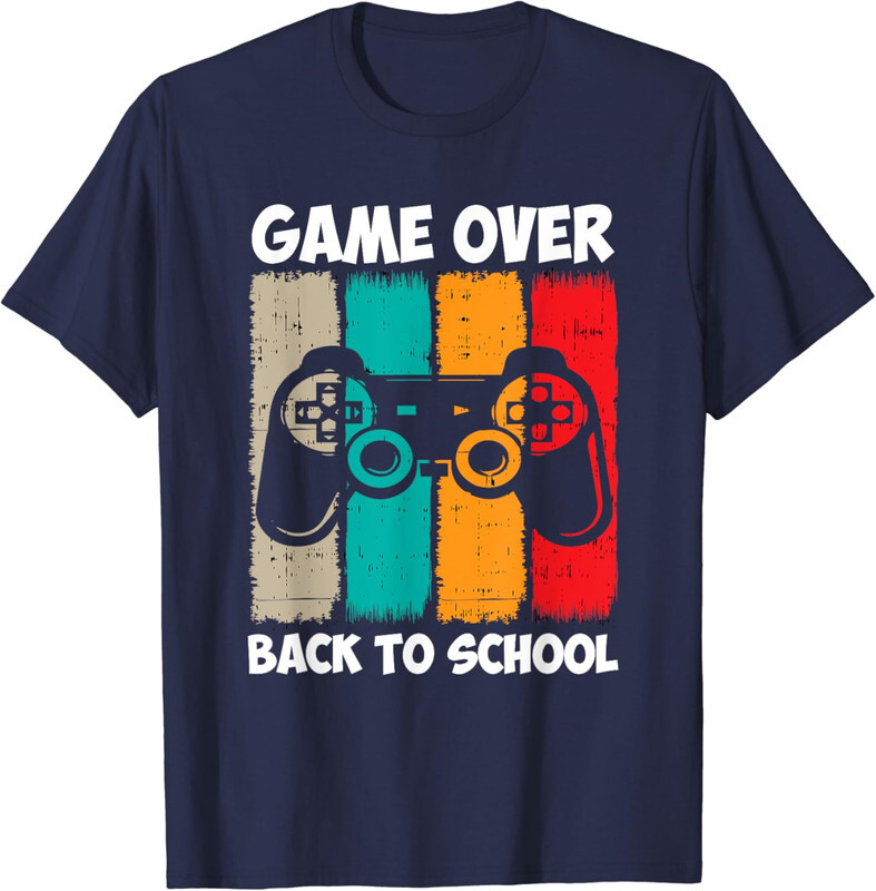 Back To School Game Over Teacher Student Fun Video Unisex T-Shirt-image