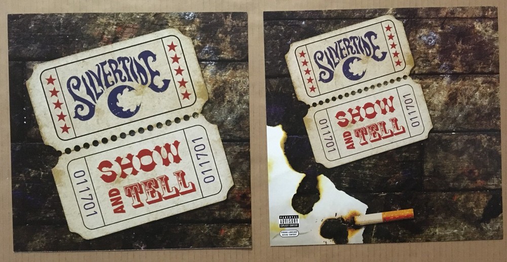 SILVERTIDE 2004 VINTAGE DOUBLE-SIDED PROMO POSTER FLAT 12x12 SHOW CD