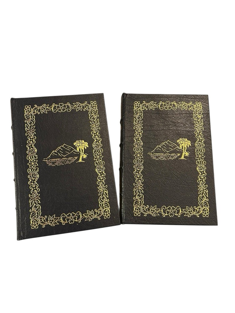 Hawaii by James Michener Vol 1 & 2 Easton Press 1988 Limited Edition Leatherbound Set