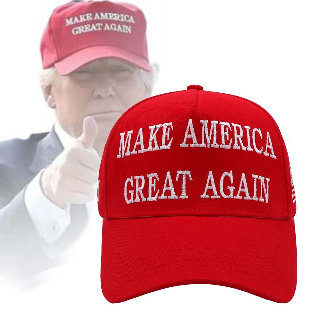 Trump 2024 MAGA Red Hat 45-47 Baseball Cap Make America Great Again One Size