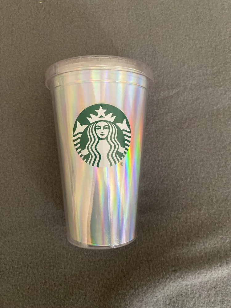 Starbucks 2020 Iridescent Silver Mermaid Tumbler 16 oz Cold Cup