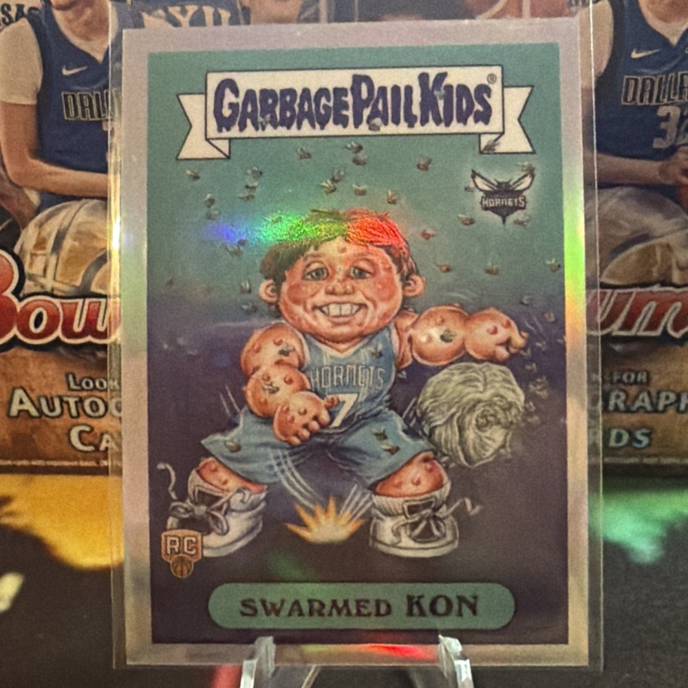 2025-26 Bowman Basketball SSP Garbage Pail Kids GPK Refractor BGP-4 Kon Knueppel