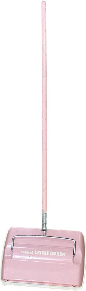 Vintage Pink Bissell Little Queen Toy Carpet Sweeper for Pretend Play