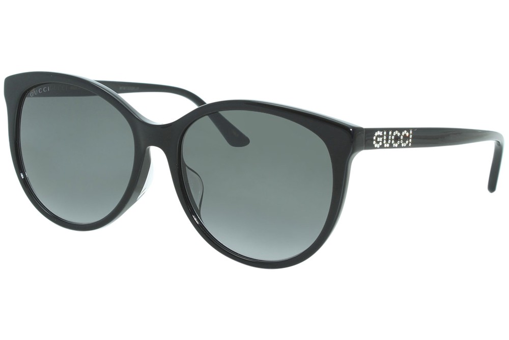 Gucci GG0729SA 001 Black Grey Gradient Sunglasses for Women-image