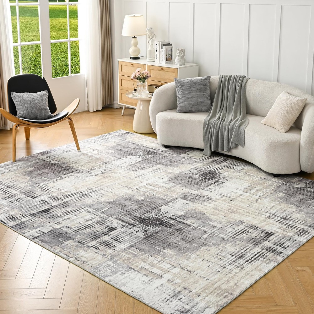 6x9 Washable Area Rugs for Living Room or Bedroom - Large Carpet Clearance