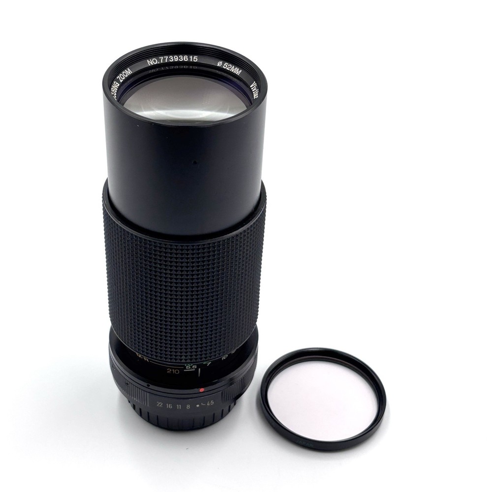 Vivitar 70-210mm f/4.5 MC Macro Focusing Zoom Lens PK Mount Good w/Accesories