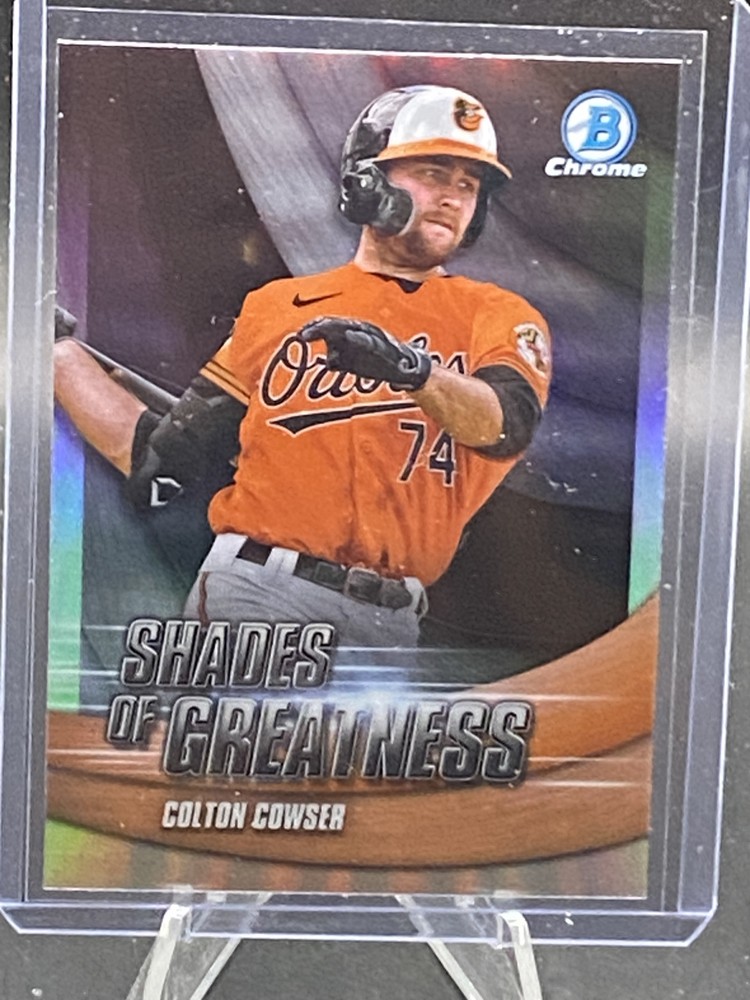 2022 Bowman Chrome Colton Cowser Shades of Greatness SG-9 Rookie Card