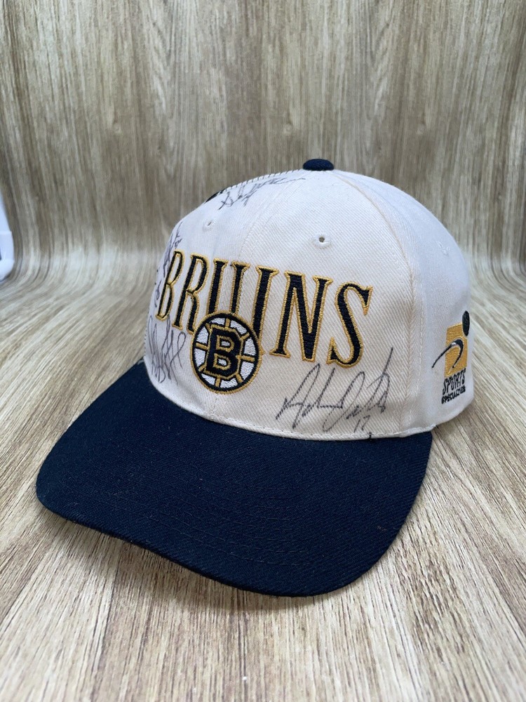 Vintage Boston Bruins Sports Specialties Snapback Hat Autographed Preowned