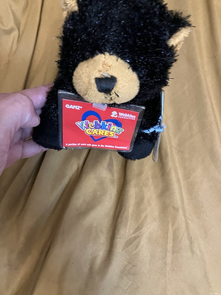 Webkinz Black Bear Stuffed Animal Plush Toy - Dr