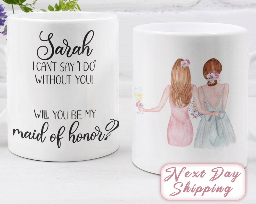 Maid Of Honor Proposal Mug Maid Of Honor Proposal Gift Gift For Maid Of Honor