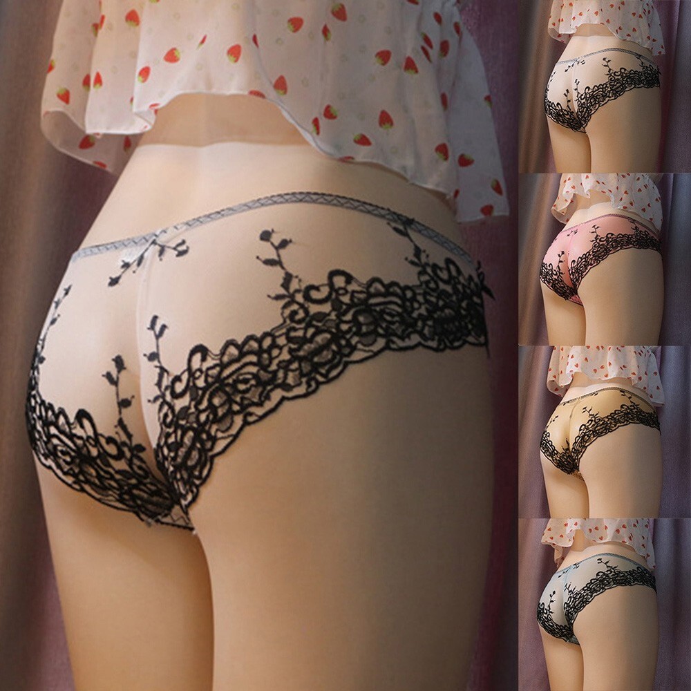 Sissy Lace Shapping Underwear Crossdresser Camel Toe Panties Men Gaff Thong