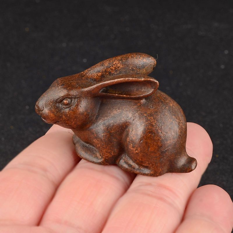 Collection Exquisite Pure Red Copper * Lovely Little Rabbit * Statue #0191