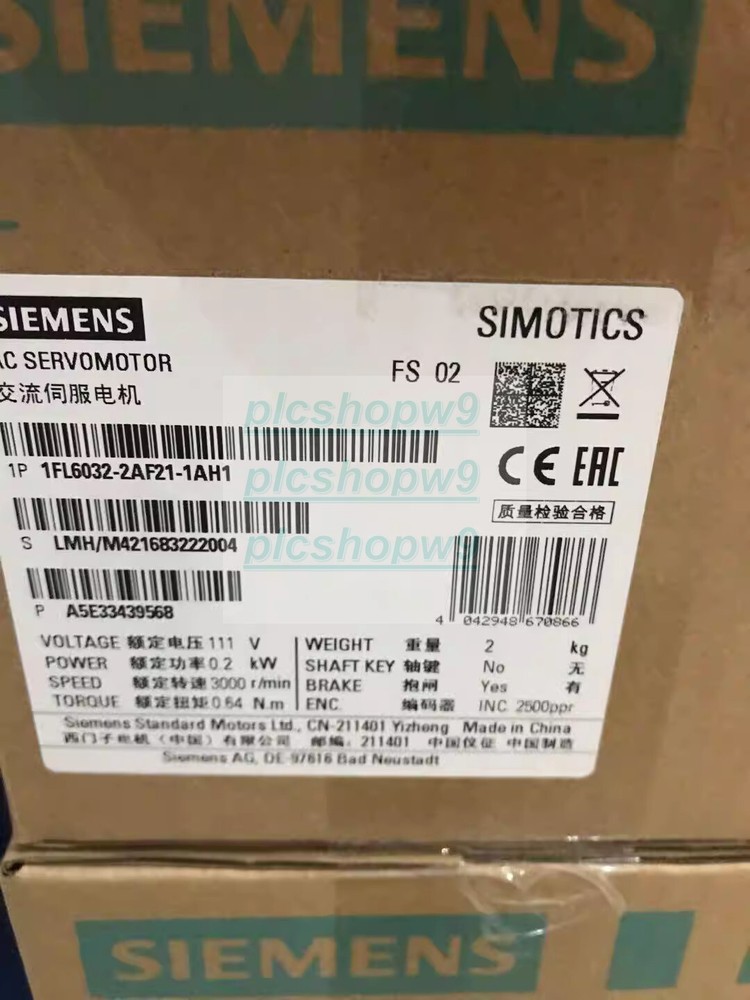 Siemens 1FL6 032-2AF21-1AH1 1FL6032-2AF21-1AH1 New In Box VIA DHL 1PCS