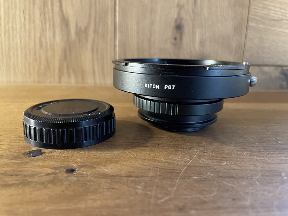 *Mint* Kipon P67 Mount Adapter Pentax K PK for 67 6x7 Lens From Japan #V1-13