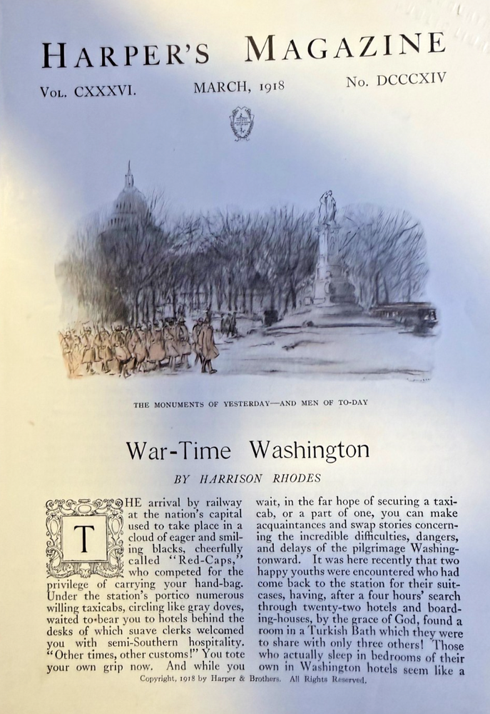 1918 Washington DC During World War I George Wright Illustrations