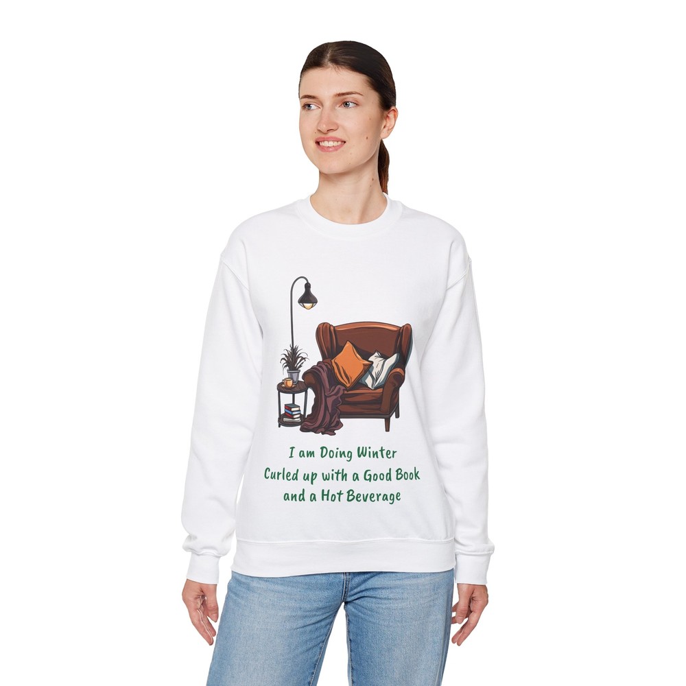 Sweatshirt, Crewneck, I am Doing Winter Clothing, Unisex Heavy Blend™ Sweatshirt