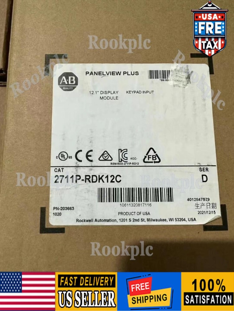 Allen‑Bradley  2711P-RDK12C New Original Genuine Touch Screen 2711PRDK12C AB