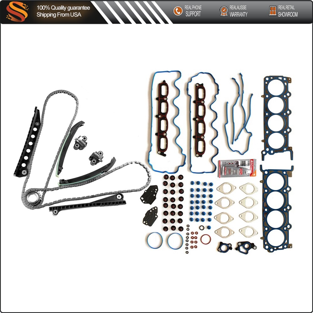 Timing Chain Kit with Head Gasket Set for 07-14 Lincoln Navigator Ford F-150 5.4L Engine