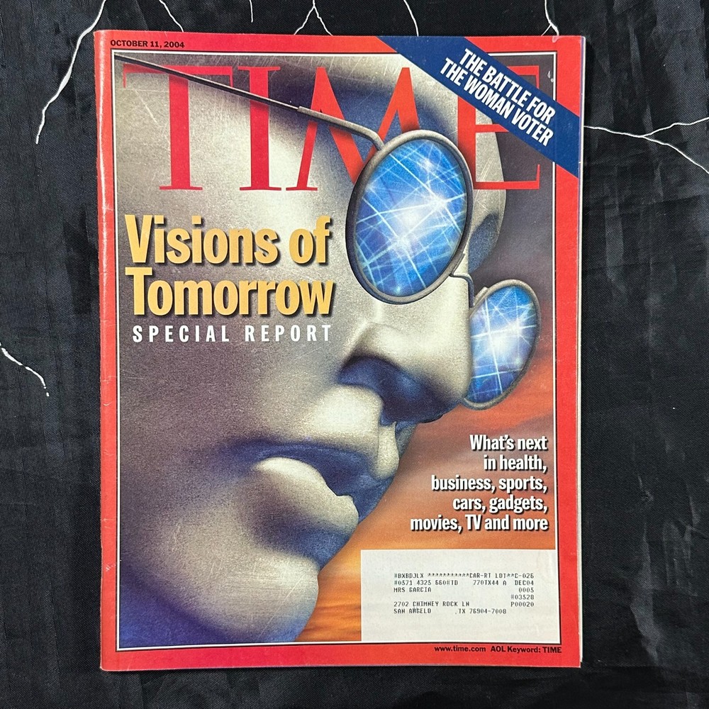 Time Magazine October 11, 2004 Visions Of Tomorrow & Battle For The Woman Voter