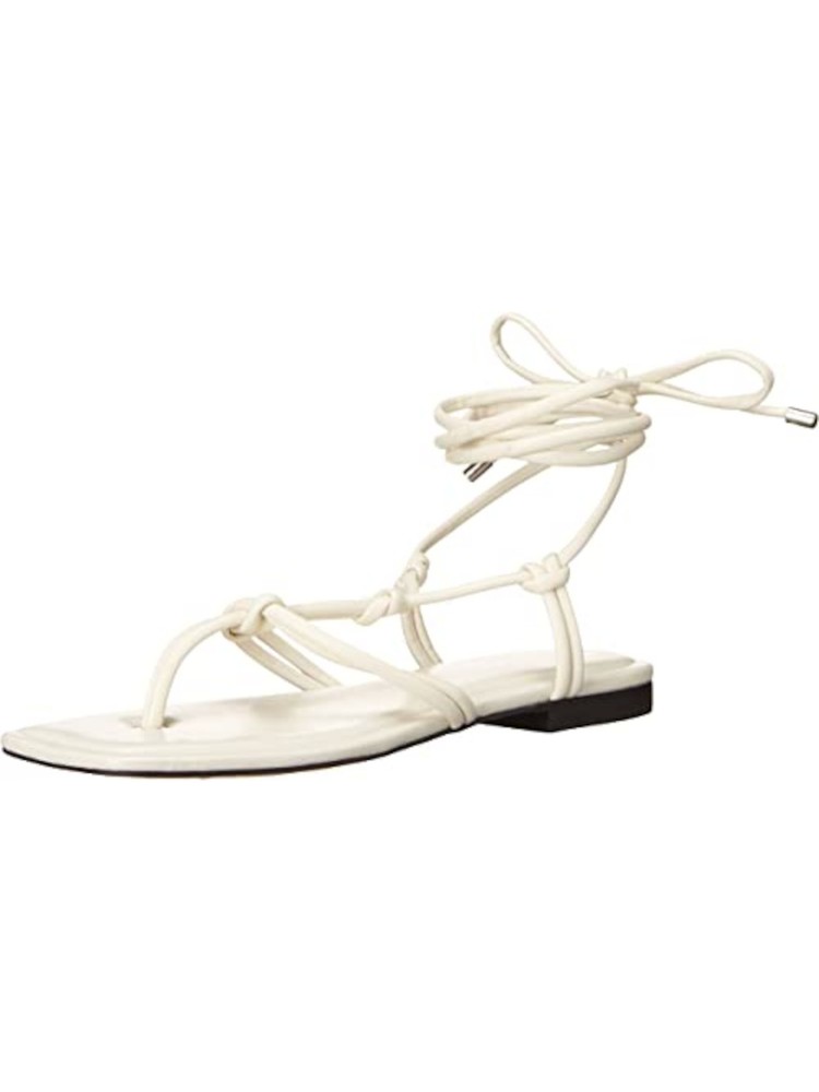 MARC FISHER Womens Ivory Falina Thong Sandals Strap Padded Square Toe Size 5 M