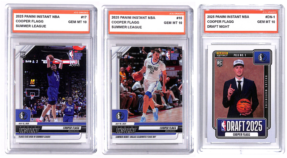 Cooper Flagg Panini Instant 2025 NBA Draft #DN1, 10  RC Graded Gem Mint 10