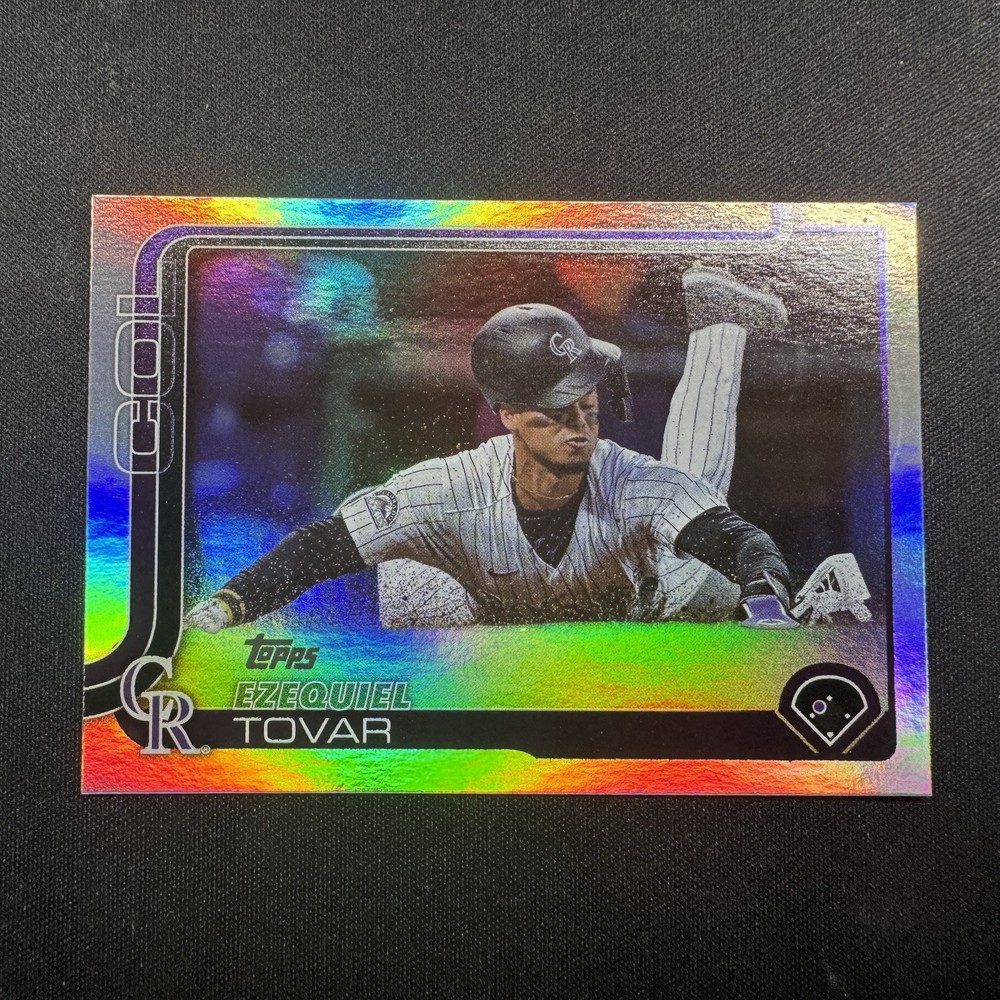 2025 Topps Series 1 Ezequiel Tovar #343 Rainbow Foil Baseball Card