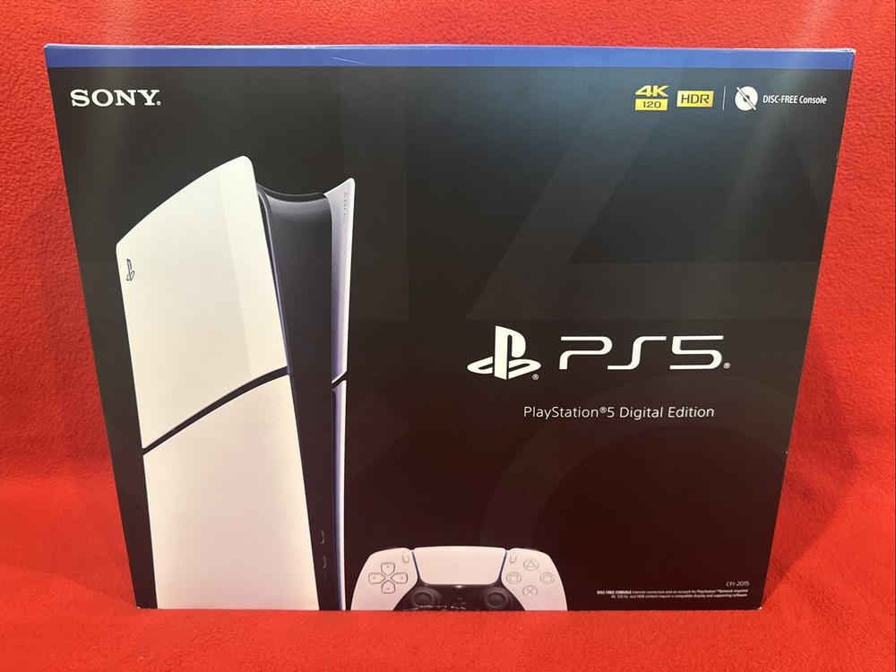 Sony PS5 Slim Digital Edition 1TB Console with DualSense Controller CIB
