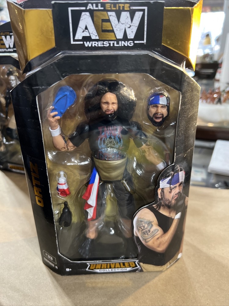 AEW Unrivaled Series 4 Ortiz Wrestling Figure 33 Puerto Rico Edition