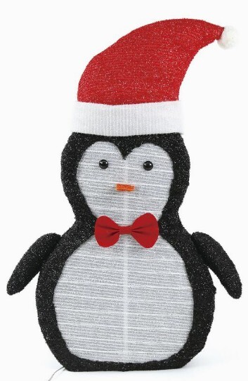 NEW/Still In Box Christmas Collapsible Penguin  29’’ LED Lighted Indoor/Outdoor