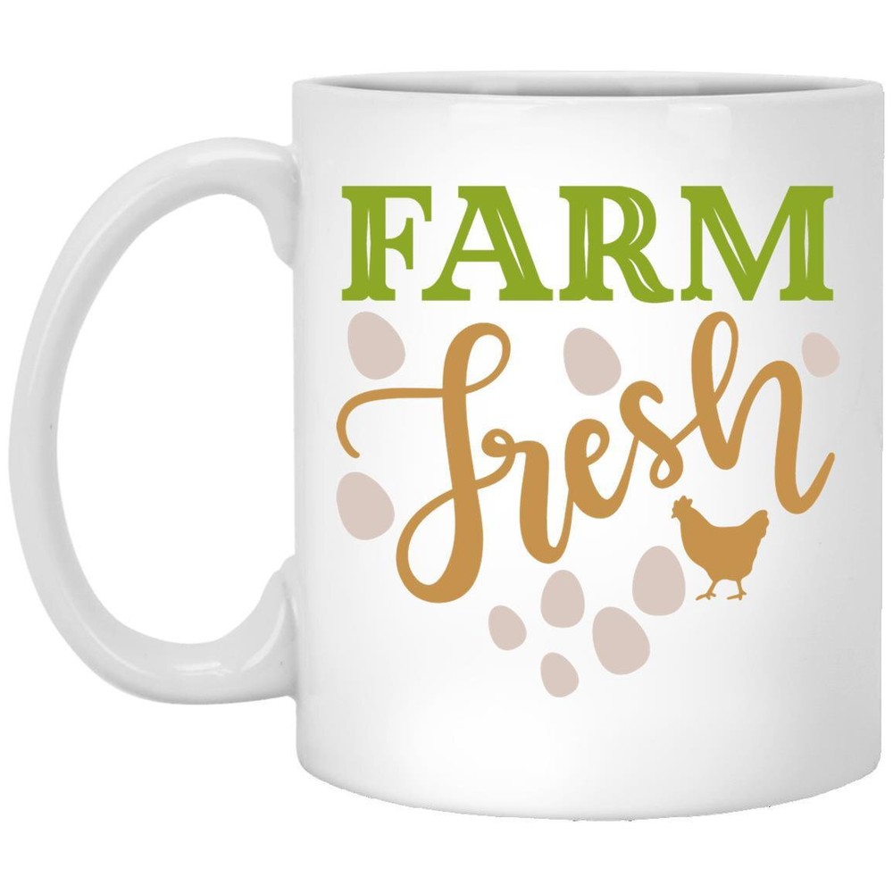 Farm Fresh Coffee Mugs Gift For Mom Dad Husband Wife Grandma Grandpa Brother