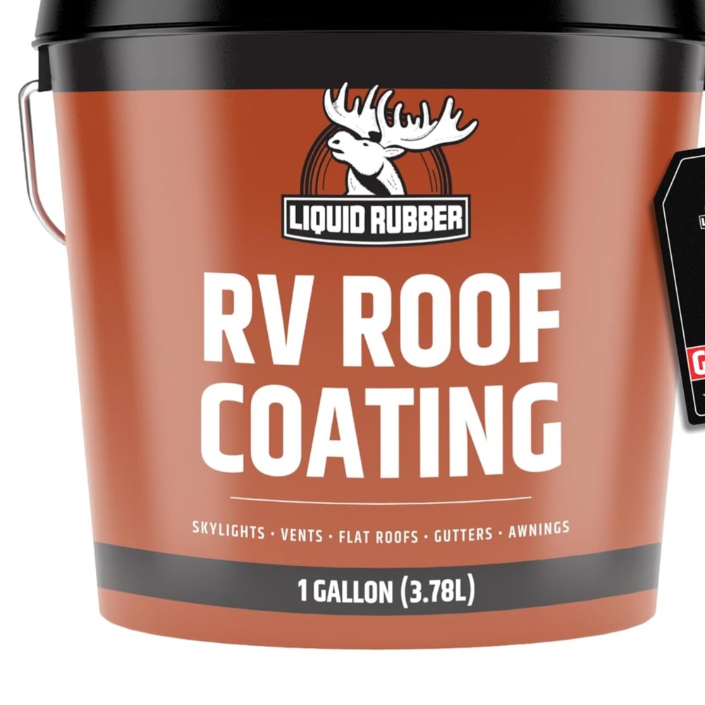 Professional RV Roof Sealant - Solar Reflective Waterproof Coating, 1 Gallon