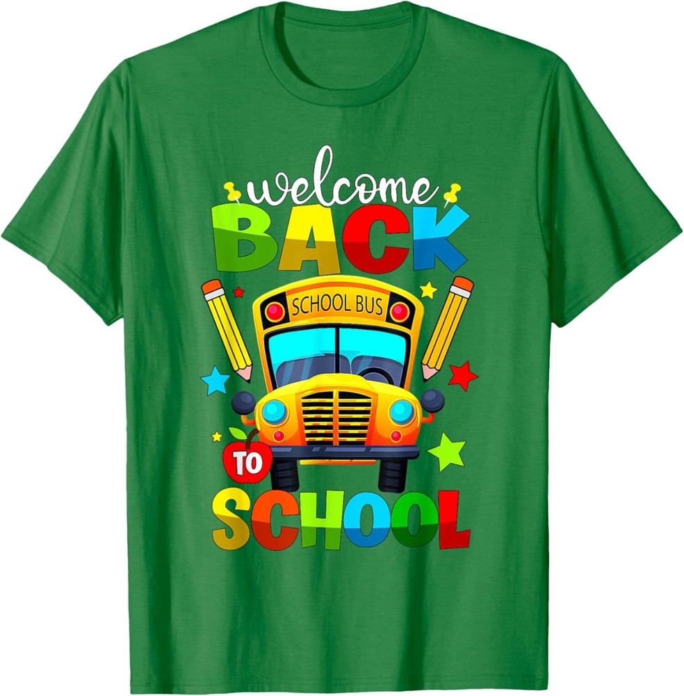 Welcome Back To School Happy First Day Of School Unisex T-Shirt-image