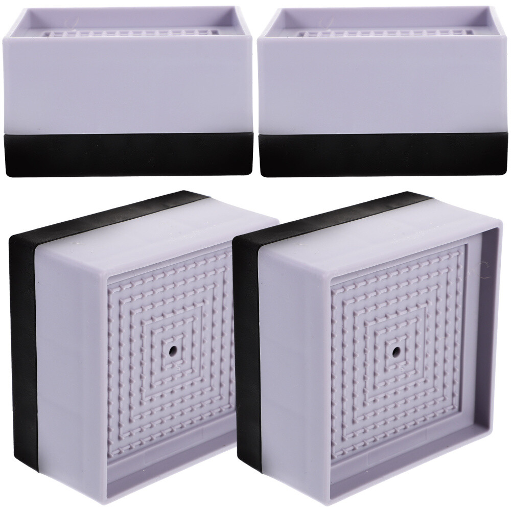 4 Pcs Bed Raisers Riser Furniture Mat Space-saving Accessories Base Elder