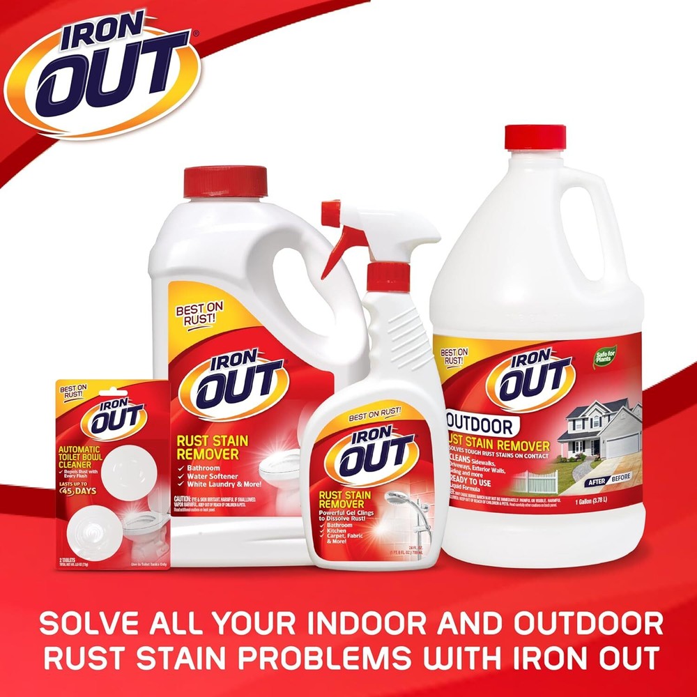 Iron OUT Automatic Toilet Bowl Cleaner Removes and Prevents Rust Stains