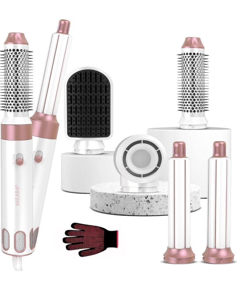 MIEARA 5 in 1 Hot Air Styler, Hair Dryer Brush, Negative Ionic High-Speed Hair