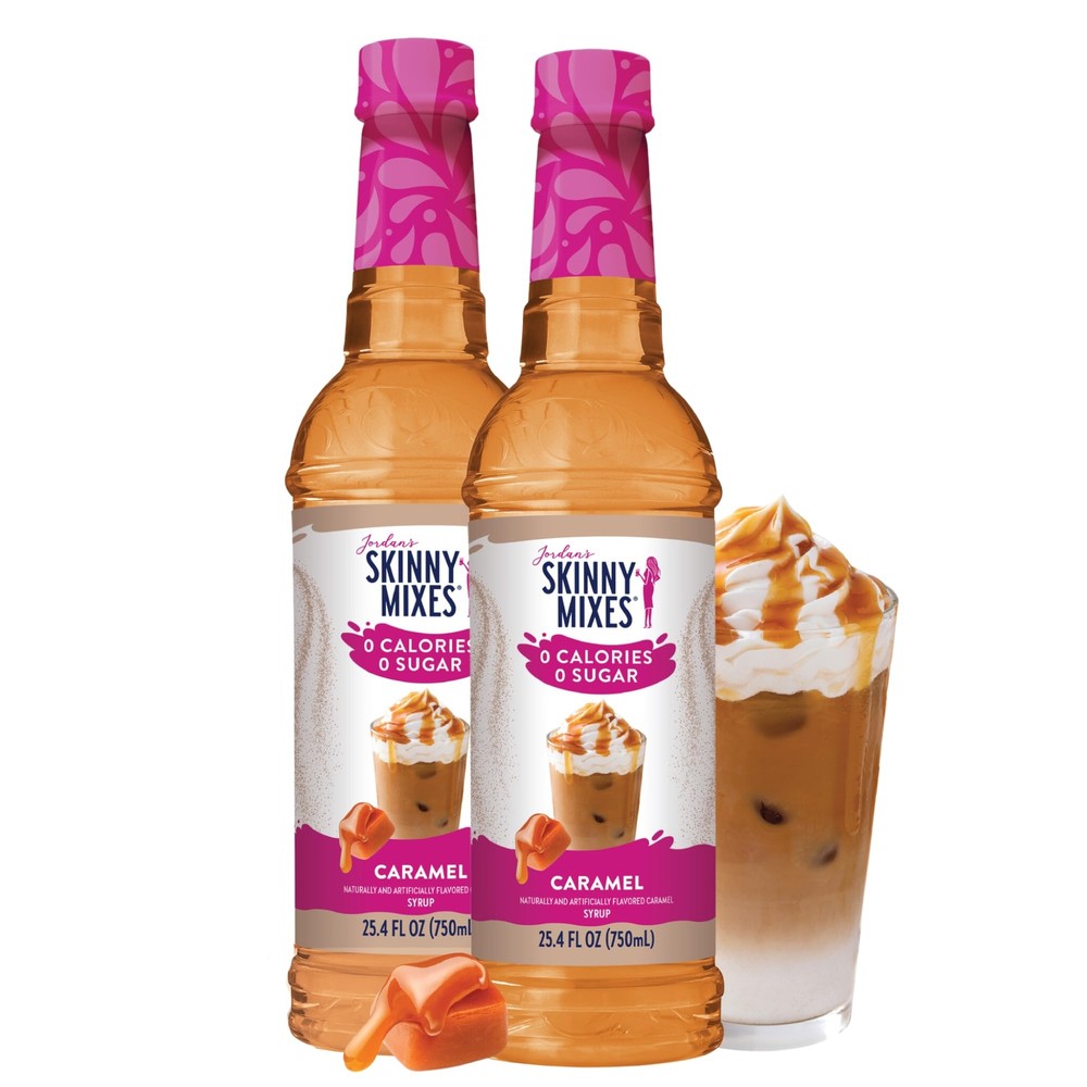 Jordan's Skinny Syrups Salted Caramel, Sugar Free Flavoring Syrup, 25.4 Ounce...