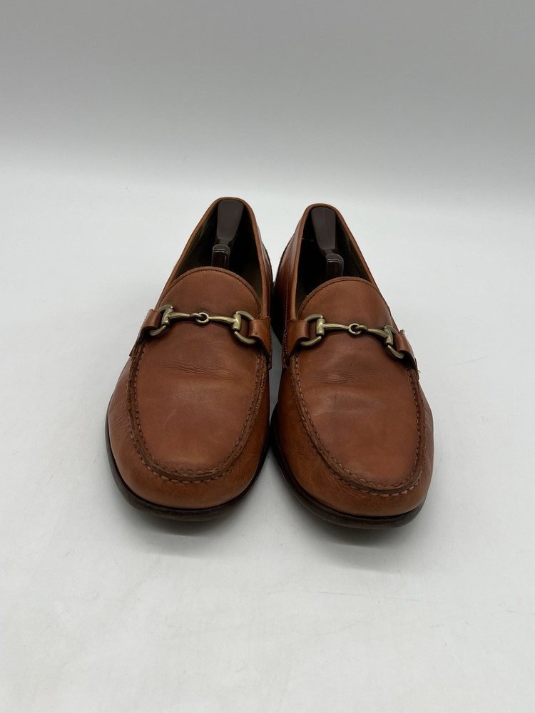 Cole Haan Ascot II Men’s Sz 11M Brown Leather Gold Horsebit Loafers Dress Shoes.