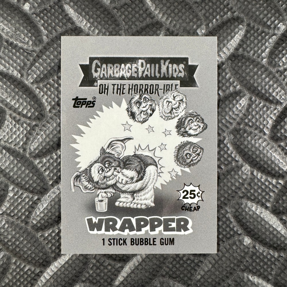 2024 Garbage Pail Kids Oh The Horror-ible Wave 5 Wrapper Card 23 Geddy Wet Collectible